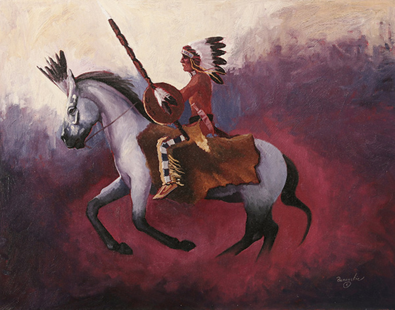 Chief riding war horse I