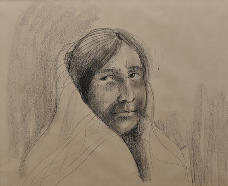 Portrait of Navajo woman