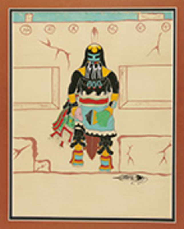 Long-Hair Kachina dancer (Tewee)