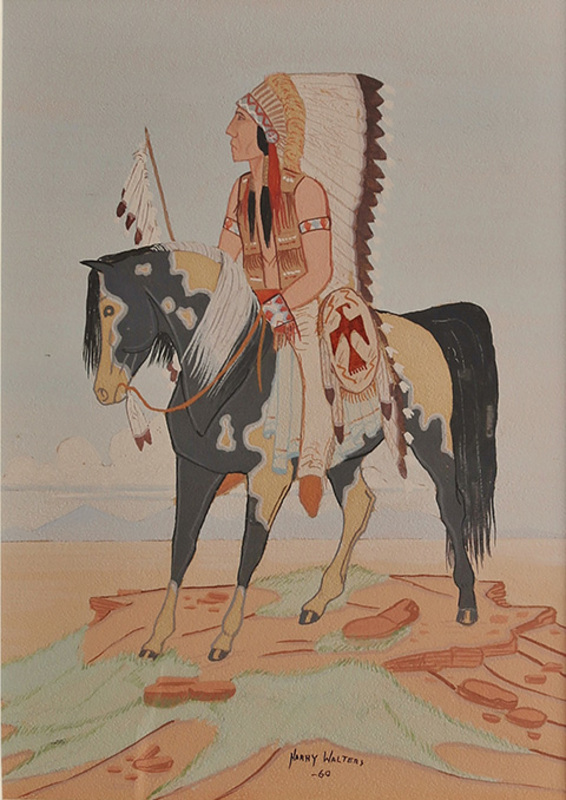 Chief sitting on horse (Walters)