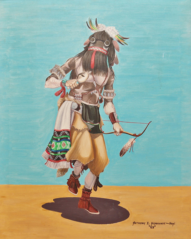 Long-Hair Kachina dancer (Honahnie, A.)