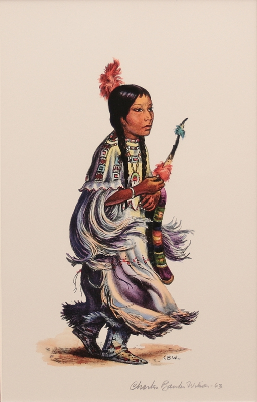 Girl buckskin dress dancer