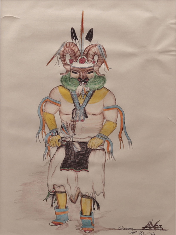 Mountain Sheep Kachina dancer (Panteah)