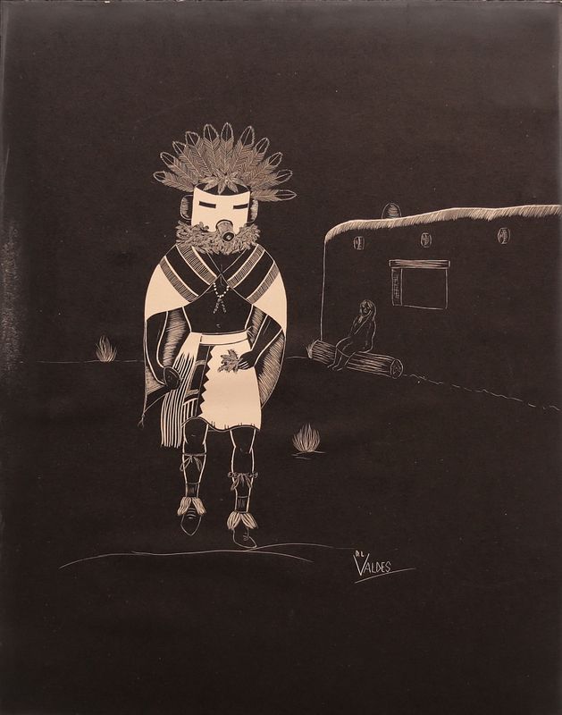 Early Morning Kachina dancer (Valdes)