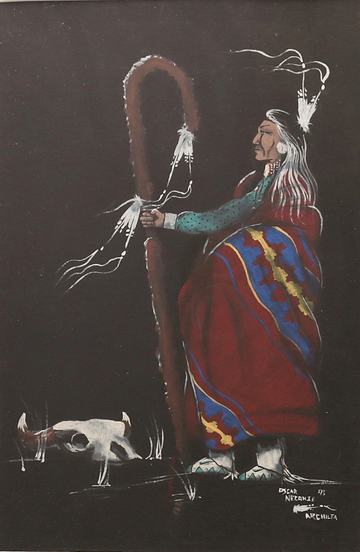 Man with fur-covered staff (Archilta)